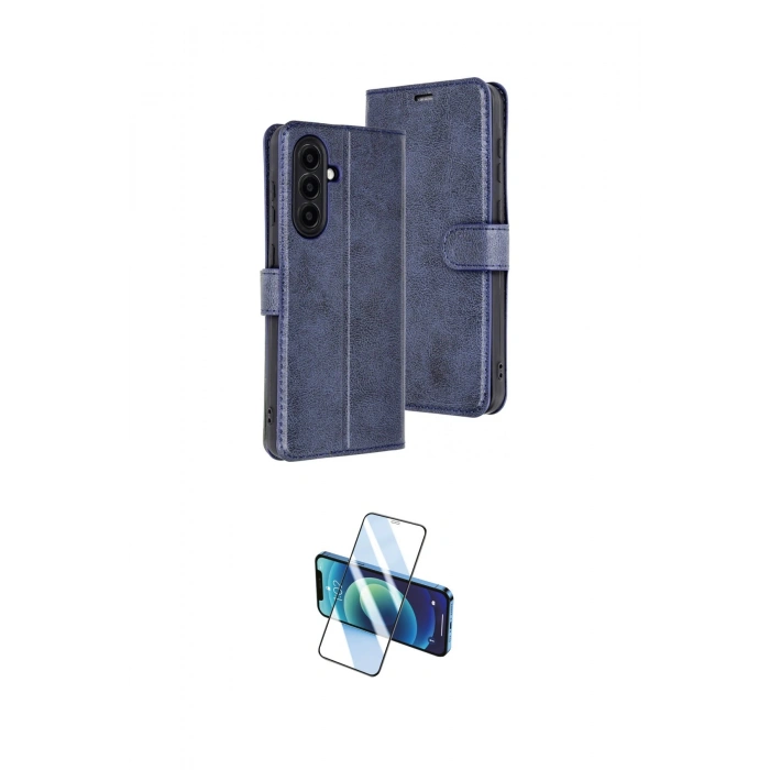 MARSİLYAN™- Galaxy A26 Kılıf Siluet Işık Serisi - Siyah 3D Antistatik Seramik Nano Ekran Koruyucu
