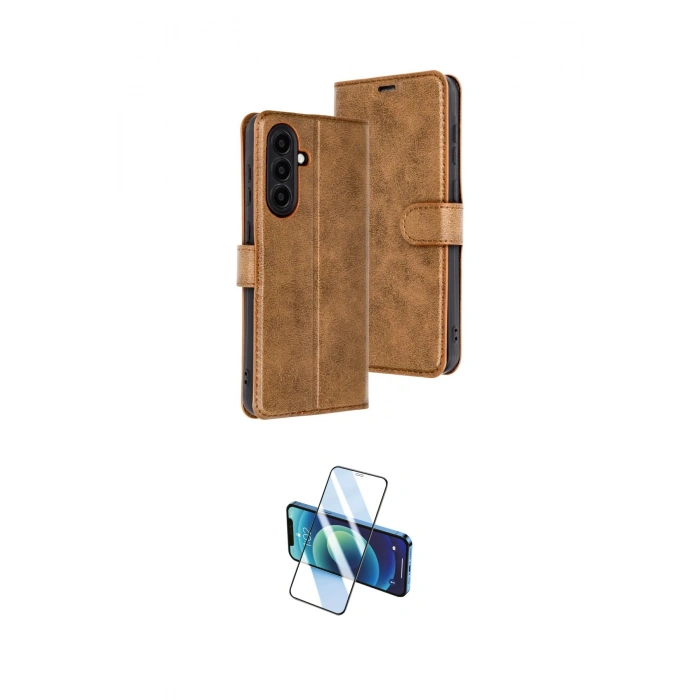 MARSİLYAN™- Galaxy A26 Kılıf Siluet Işık Serisi - Siyah 3D Antistatik Seramik Nano Ekran Koruyucu