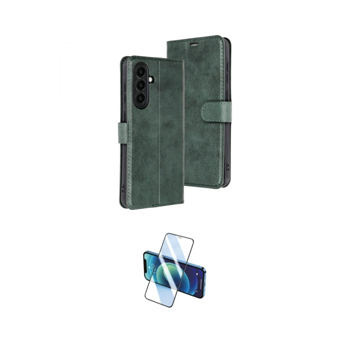 MARSİLYAN™- Galaxy A26 Kılıf Siluet Işık Serisi - Siyah 3D Antistatik Seramik Nano Ekran Koruyucu