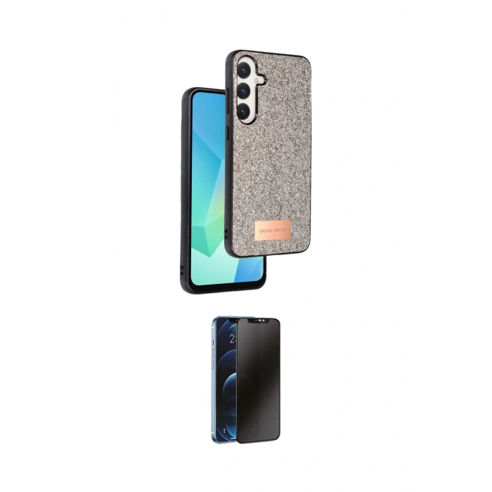 MARSİLYAN™- Galaxy A26 Kılıf Vadi Klasik Serisi - Siyah 3D Antistatik Hayalet Cam Ekran Koruyucu