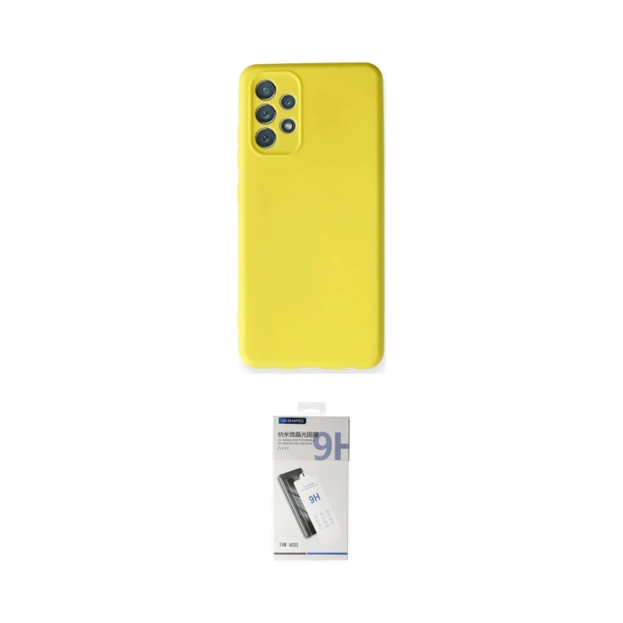MARSİLYAN™- Galaxy A32 Kılıf Ahenk Serisi - Şeffaf Uv Polymer Nano Ekran Koruyucu