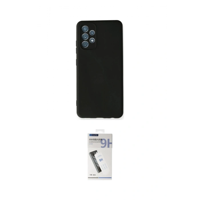 MARSİLYAN™- Galaxy A32 Kılıf Ahenk Serisi - Şeffaf Uv Polymer Nano Ekran Koruyucu