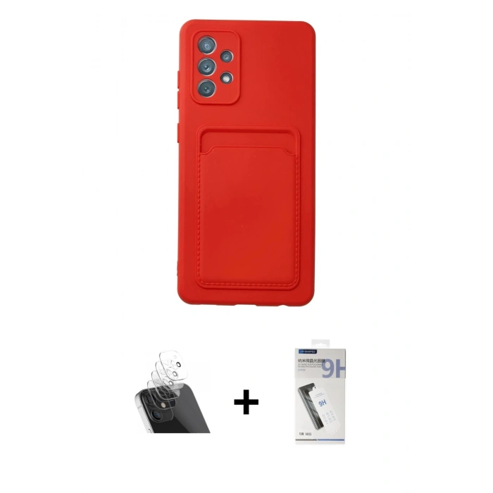 MARSİLYAN™- Galaxy A32 Kılıf Vadi Çizgi Prime - Şeffaf Uv Polymer Nano Ekran Koruyucu + Kamera Lens Koruma Cam - SF