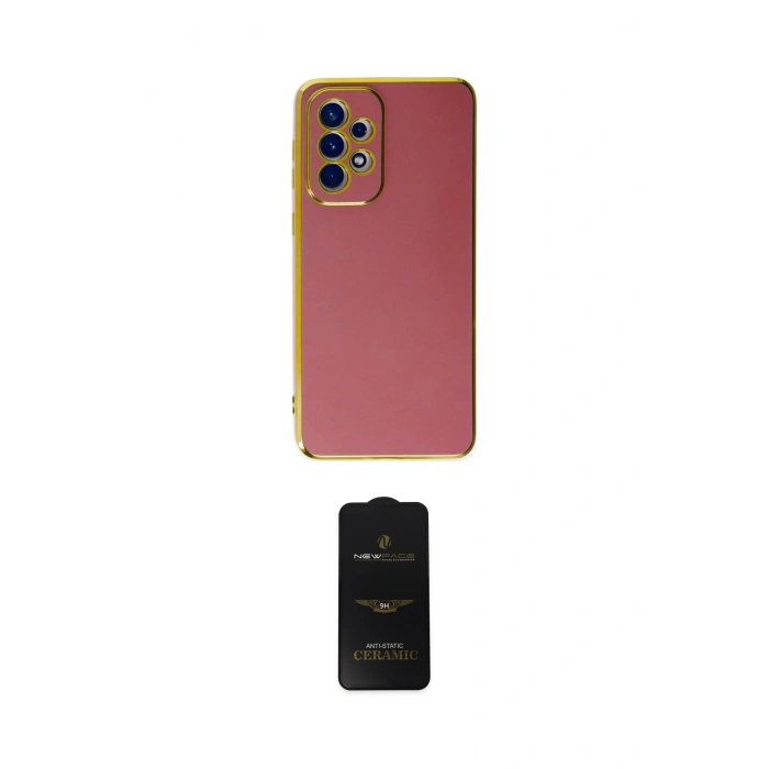 MARSİLYAN™- Galaxy A32 Kılıf Yankı Serisi - Siyah 6D Antistatik Mat Seramik Hayalet Nano Ekran Koruyucu