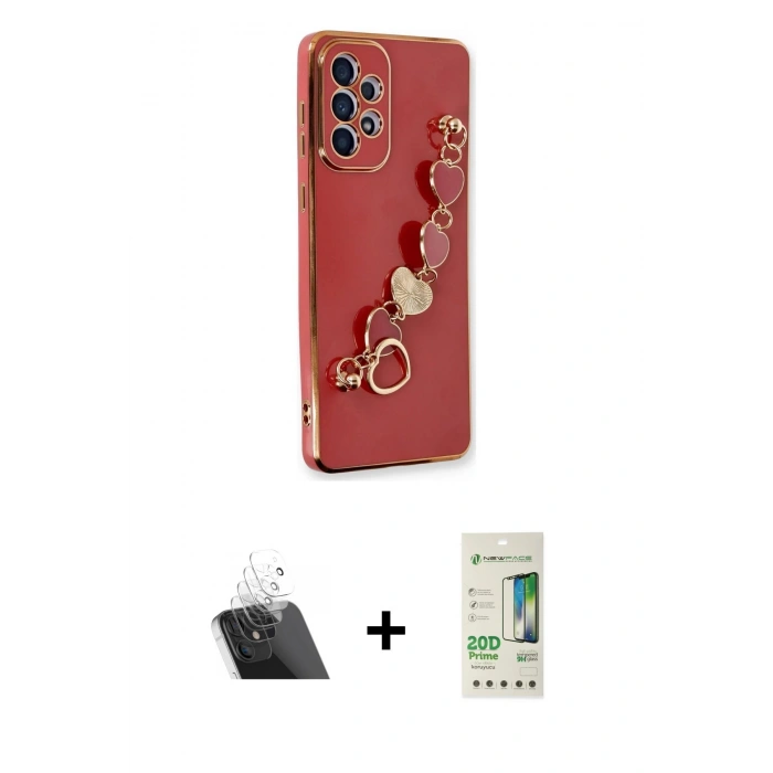 MARSİLYAN™- Galaxy A33 5G Kılıf Nova Işık Prime - Siyah 20D Premium Cam Ekran Koruyucu + Kamera Lens Koruma Cam - SF