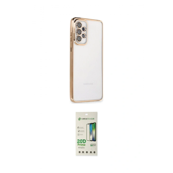 MARSİLYAN™- Galaxy A33 5G Kılıf Vadi Minimal - Siyah 20D Premium Cam Ekran Koruyucu