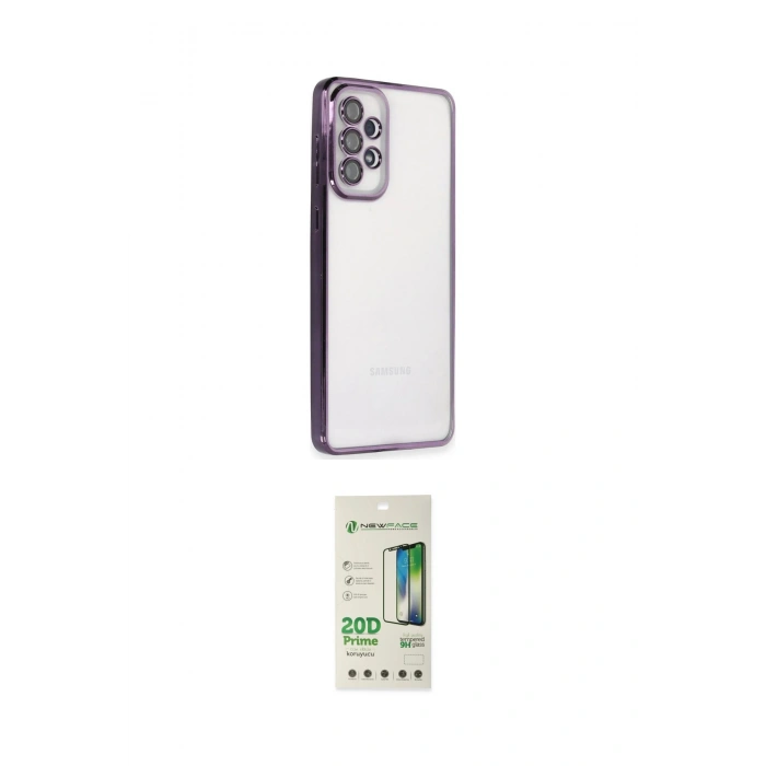 MARSİLYAN™- Galaxy A33 5G Kılıf Vadi Minimal - Siyah 20D Premium Cam Ekran Koruyucu