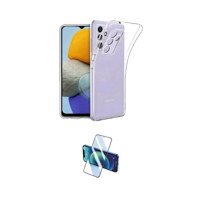 MARSİLYAN™- Galaxy A34 5G Kılıf Zirve Doku - Siyah 3D Antistatik Seramik Nano Ekran Koruyucu