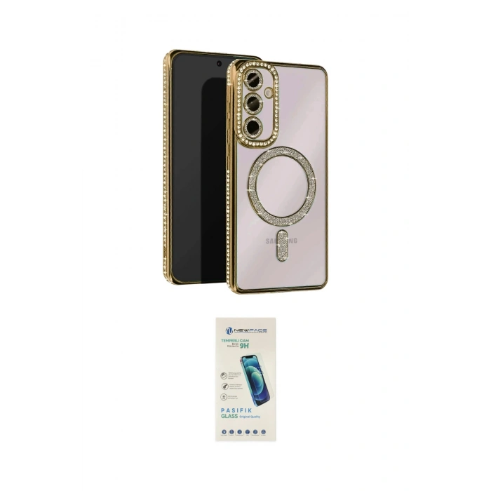 MARSİLYAN™- Galaxy A35 5G Kılıf Zirve Doku Prime - Şeffaf Pasifik Cam Ekran Koruyucu
