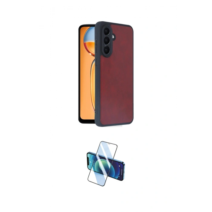 MARSİLYAN™- Galaxy A36 Kılıf Kıvılcım Işık Serisi - Siyah 3D Antistatik Seramik Nano Ekran Koruyucu