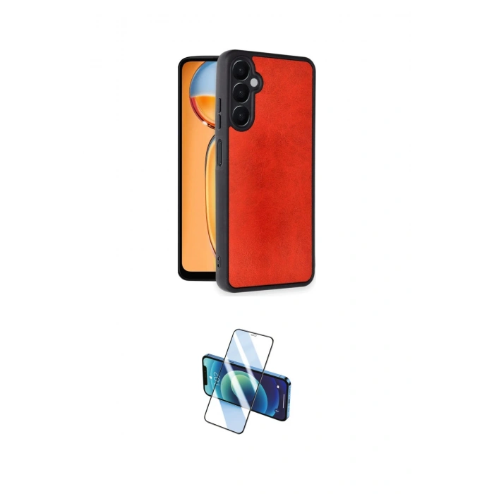 MARSİLYAN™- Galaxy A36 Kılıf Kıvılcım Işık Serisi - Siyah 3D Antistatik Seramik Nano Ekran Koruyucu