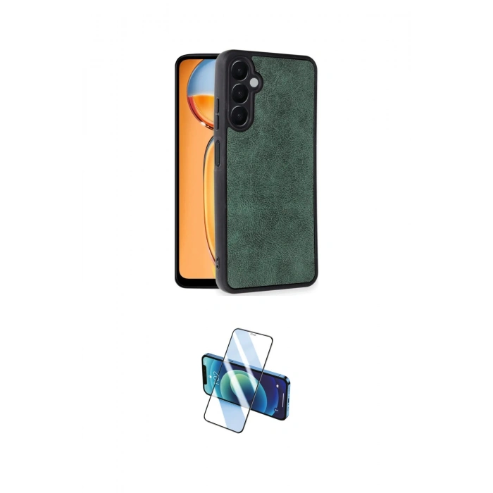 MARSİLYAN™- Galaxy A36 Kılıf Kıvılcım Işık Serisi - Siyah 3D Antistatik Seramik Nano Ekran Koruyucu
