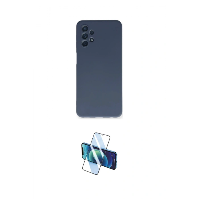 MARSİLYAN™- Galaxy A52 Kılıf Ahenk Serisi - Siyah 3D Antistatik Seramik Nano Ekran Koruyucu