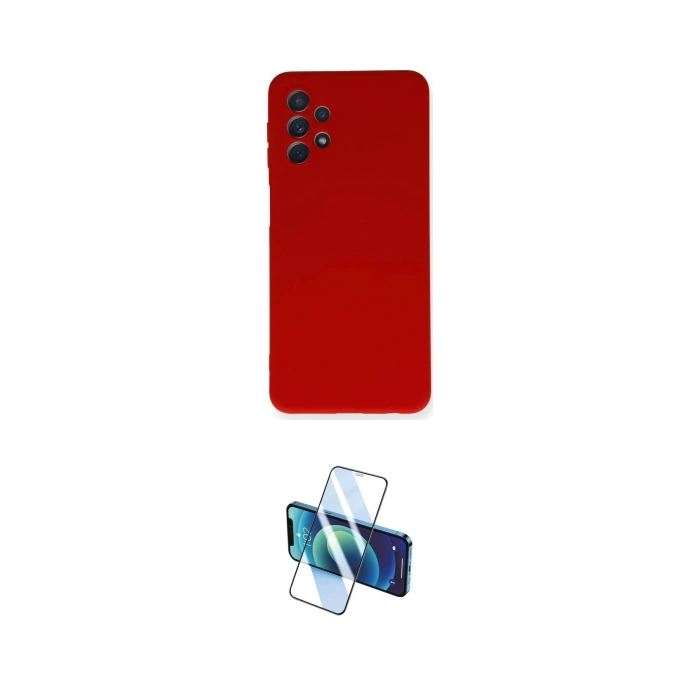MARSİLYAN™- Galaxy A52 Kılıf Ahenk Serisi - Siyah 3D Antistatik Seramik Nano Ekran Koruyucu