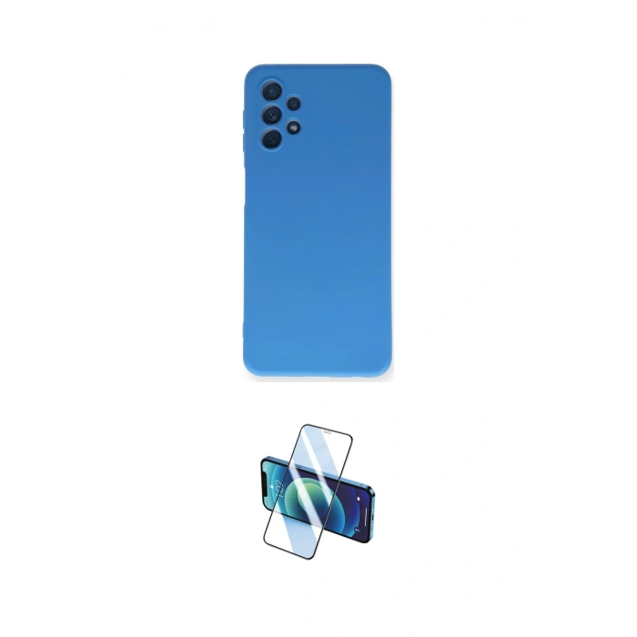 MARSİLYAN™- Galaxy A52 Kılıf Ahenk Serisi - Siyah 3D Antistatik Seramik Nano Ekran Koruyucu