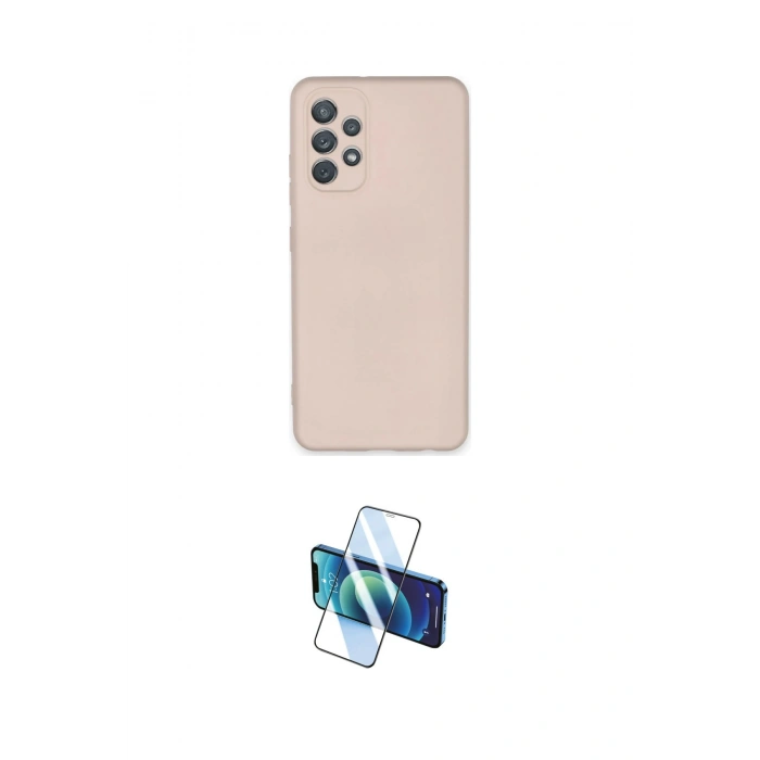 MARSİLYAN™- Galaxy A52 Kılıf Ahenk Serisi - Siyah 3D Antistatik Seramik Nano Ekran Koruyucu