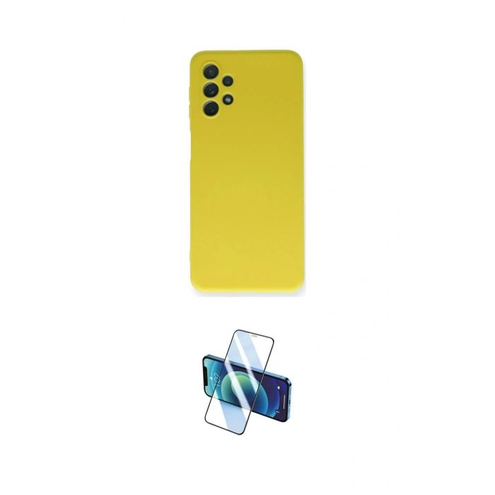 MARSİLYAN™- Galaxy A52 Kılıf Ahenk Serisi - Siyah 3D Antistatik Seramik Nano Ekran Koruyucu