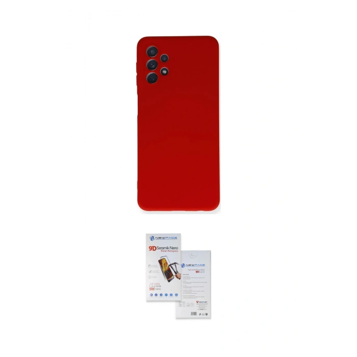 MARSİLYAN™- Galaxy A52 Kılıf Ahenk Serisi - Siyah Seramik Nano Ekran Koruyucu
