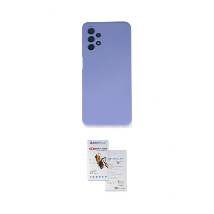 MARSİLYAN™- Galaxy A52 Kılıf Ahenk Serisi - Siyah Seramik Nano Ekran Koruyucu