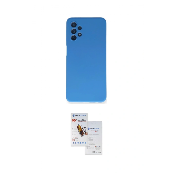 MARSİLYAN™- Galaxy A52 Kılıf Ahenk Serisi - Siyah Seramik Nano Ekran Koruyucu