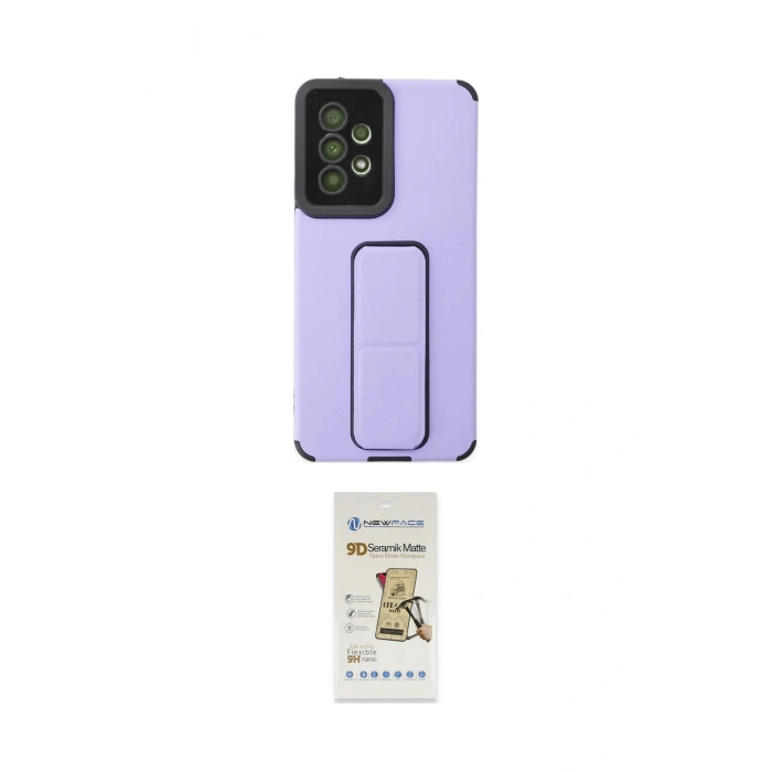 MARSİLYAN™- Galaxy A53 5G Kılıf Çekirdek Yansıma - Siyah Mat Seramik Nano Ekran Koruyucu