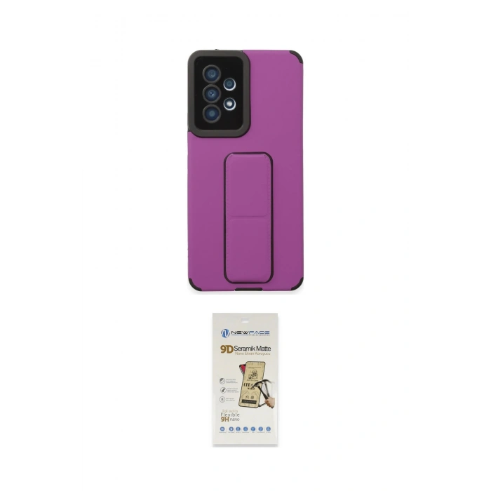 MARSİLYAN™- Galaxy A53 5G Kılıf Çekirdek Yansıma - Siyah Mat Seramik Nano Ekran Koruyucu