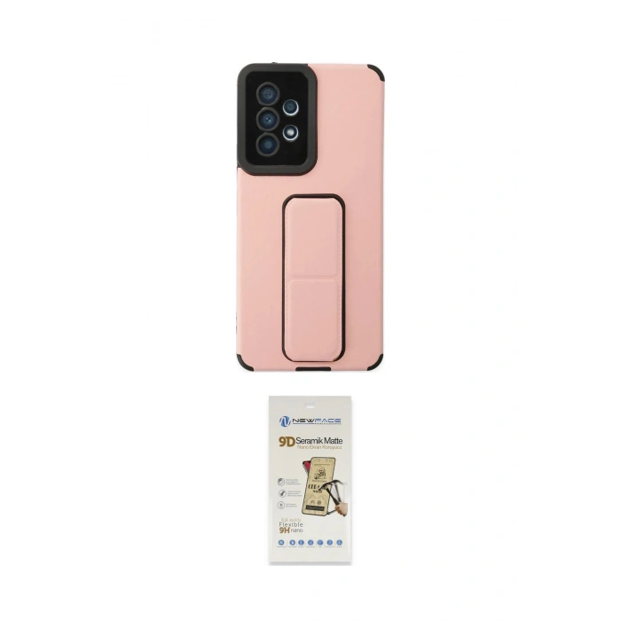MARSİLYAN™- Galaxy A53 5G Kılıf Çekirdek Yansıma - Siyah Mat Seramik Nano Ekran Koruyucu