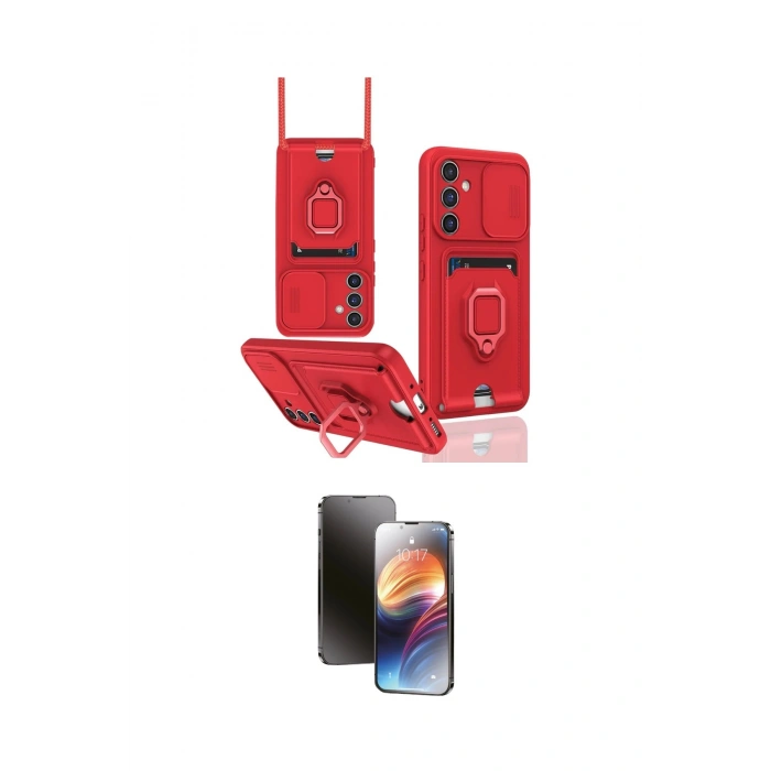 MARSİLYAN™- Galaxy A54 5G Kılıf Vadi Form Prime - Siyah 3D Antistatik Mat Seramik Nano Ekran Koruyucu