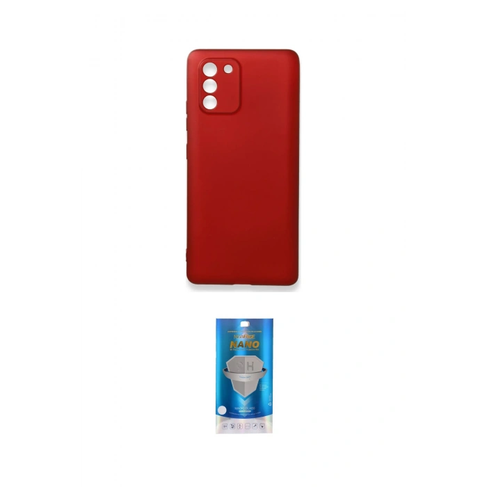 MARSİLYAN™- Galaxy A91 / S10 Lite Kılıf Kozmos Yansıma Özel Seri - Şeffaf Royal Nano Ekran Koruyucu