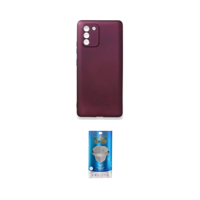 MARSİLYAN™- Galaxy A91 / S10 Lite Kılıf Kozmos Yansıma Özel Seri - Şeffaf Royal Nano Ekran Koruyucu