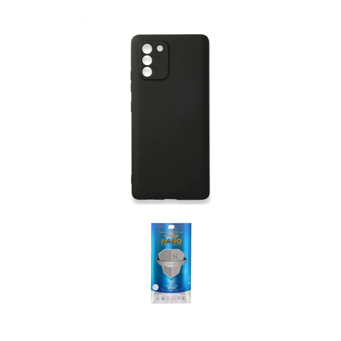 MARSİLYAN™- Galaxy A91 / S10 Lite Kılıf Kozmos Yansıma Özel Seri - Şeffaf Royal Nano Ekran Koruyucu