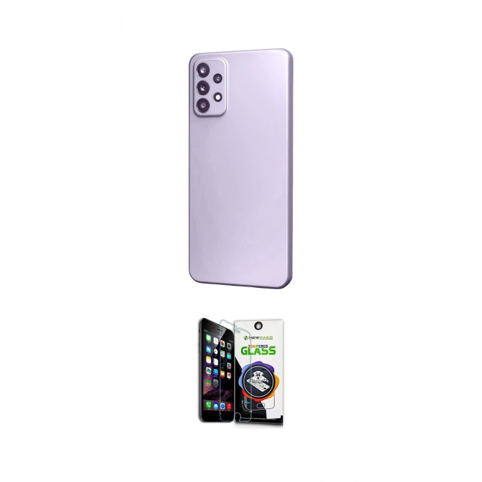 MARSİLYAN™- Galaxy M31S Kılıf Kozmos Yansıma Özel Seri - Şeffaf Temperli Cam Ekran Koruyucu