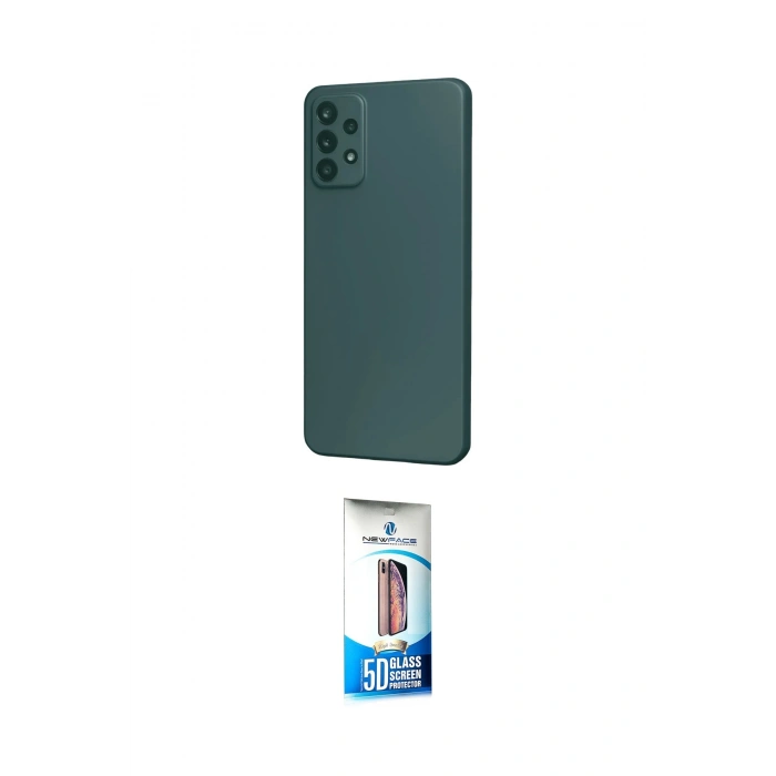 MARSİLYAN™- Galaxy M31S Kılıf Kozmos Yansıma Özel Seri - Siyah 5D Eko Cam Ekran Koruyucu