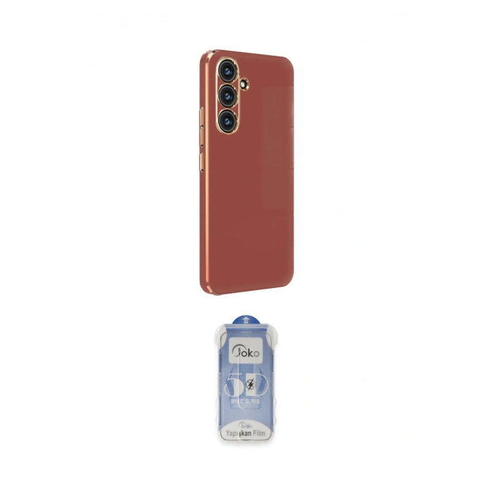 MARSİLYAN™- Galaxy M34 5G Kılıf Yankı Serisi - Siyah Joko Magic 5D Cam