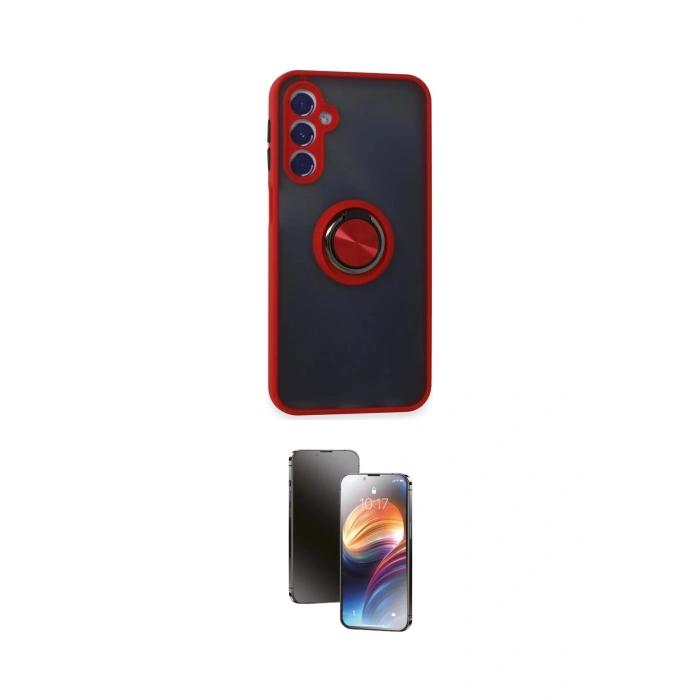 MARSİLYAN™- Galaxy M34 5G Kılıf Yörünge Çizgi - Siyah 3D Antistatik Mat Seramik Nano Ekran Koruyucu