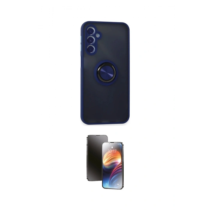 MARSİLYAN™- Galaxy M34 5G Kılıf Yörünge Çizgi - Siyah 3D Antistatik Mat Seramik Nano Ekran Koruyucu