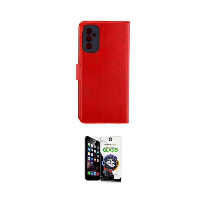 MARSİLYAN™- Galaxy M52 5G Kılıf Siluet Işık Serisi - Şeffaf Temperli Cam Ekran Koruyucu