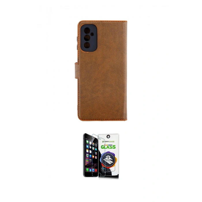 MARSİLYAN™- Galaxy M52 5G Kılıf Siluet Işık Serisi - Şeffaf Temperli Cam Ekran Koruyucu