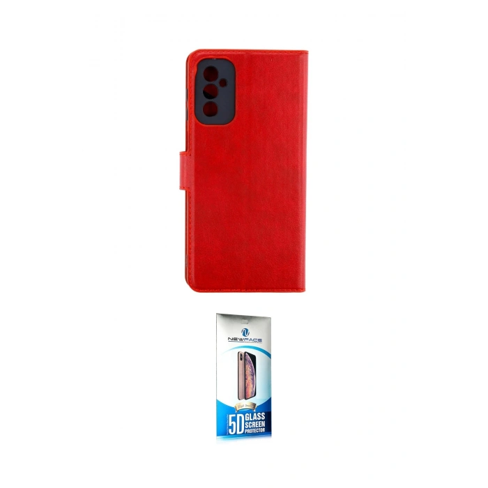 MARSİLYAN™- Galaxy M52 5G Kılıf Siluet Işık Serisi - Siyah 5D Eko Cam Ekran Koruyucu