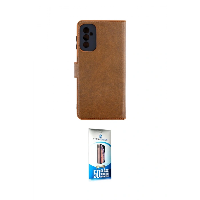 MARSİLYAN™- Galaxy M52 5G Kılıf Siluet Işık Serisi - Siyah 5D Eko Cam Ekran Koruyucu