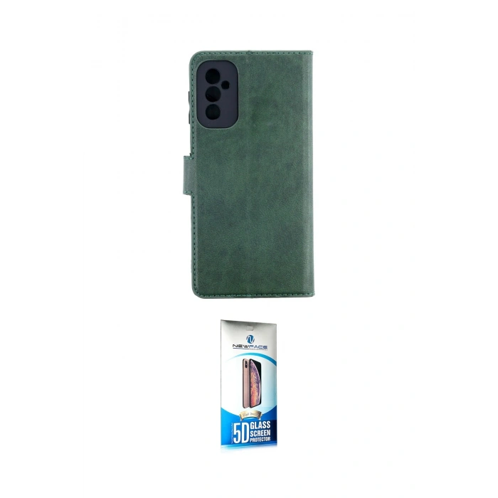 MARSİLYAN™- Galaxy M52 5G Kılıf Siluet Işık Serisi - Siyah 5D Eko Cam Ekran Koruyucu