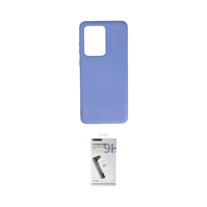 MARSİLYAN™- Galaxy S20 Ultra Kılıf Ahenk Serisi - Şeffaf Uv Polymer Nano Ekran Koruyucu