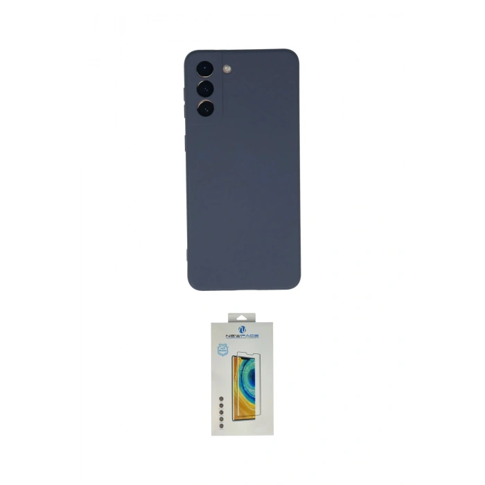 MARSİLYAN™- Galaxy S21 Plus Kılıf Ahenk Serisi - Şeffaf Polymer Nano Ekran Koruyucu