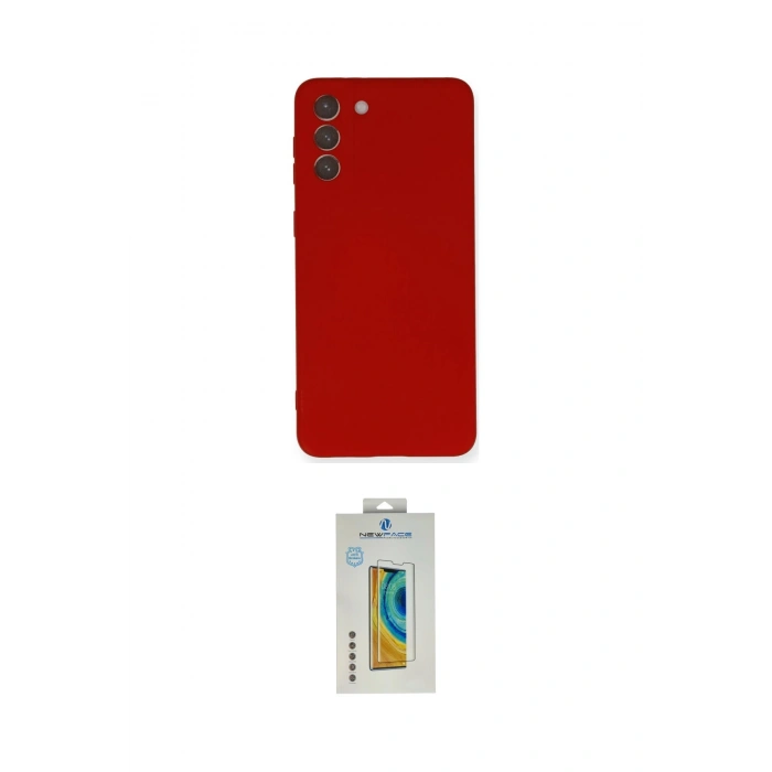 MARSİLYAN™- Galaxy S21 Plus Kılıf Ahenk Serisi - Şeffaf Polymer Nano Ekran Koruyucu
