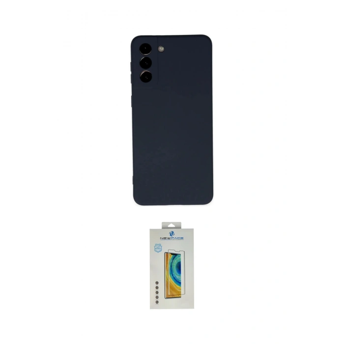MARSİLYAN™- Galaxy S21 Plus Kılıf Ahenk Serisi - Şeffaf Polymer Nano Ekran Koruyucu