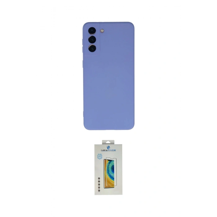 MARSİLYAN™- Galaxy S21 Plus Kılıf Ahenk Serisi - Şeffaf Polymer Nano Ekran Koruyucu