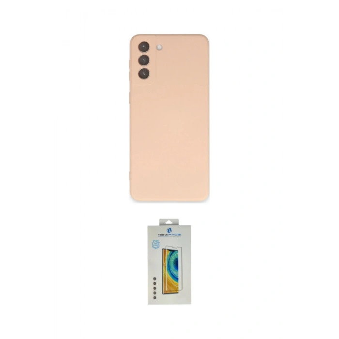 MARSİLYAN™- Galaxy S21 Plus Kılıf Ahenk Serisi - Şeffaf Polymer Nano Ekran Koruyucu