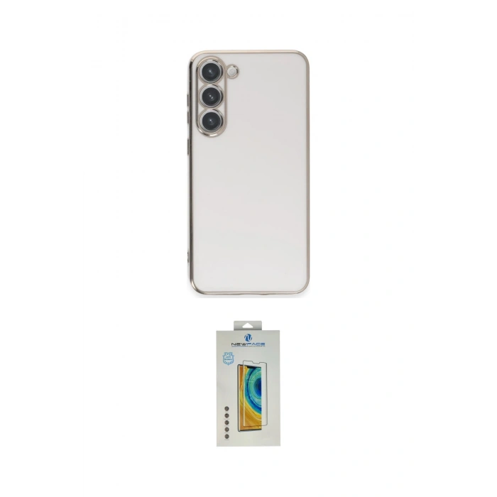 MARSİLYAN™- Galaxy S23 Kılıf Yankı Serisi - Şeffaf Polymer Nano Ekran Koruyucu