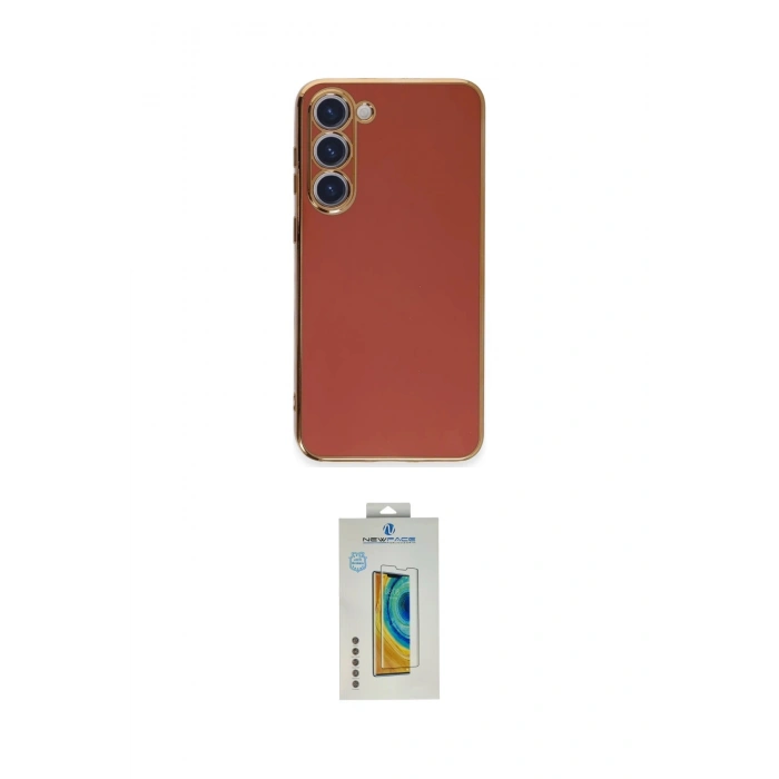 MARSİLYAN™- Galaxy S23 Kılıf Yankı Serisi - Şeffaf Polymer Nano Ekran Koruyucu