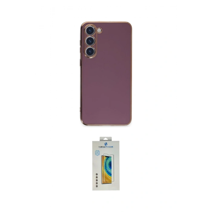 MARSİLYAN™- Galaxy S23 Kılıf Yankı Serisi - Şeffaf Polymer Nano Ekran Koruyucu